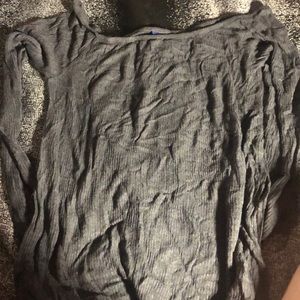 grey off the shoulder top
